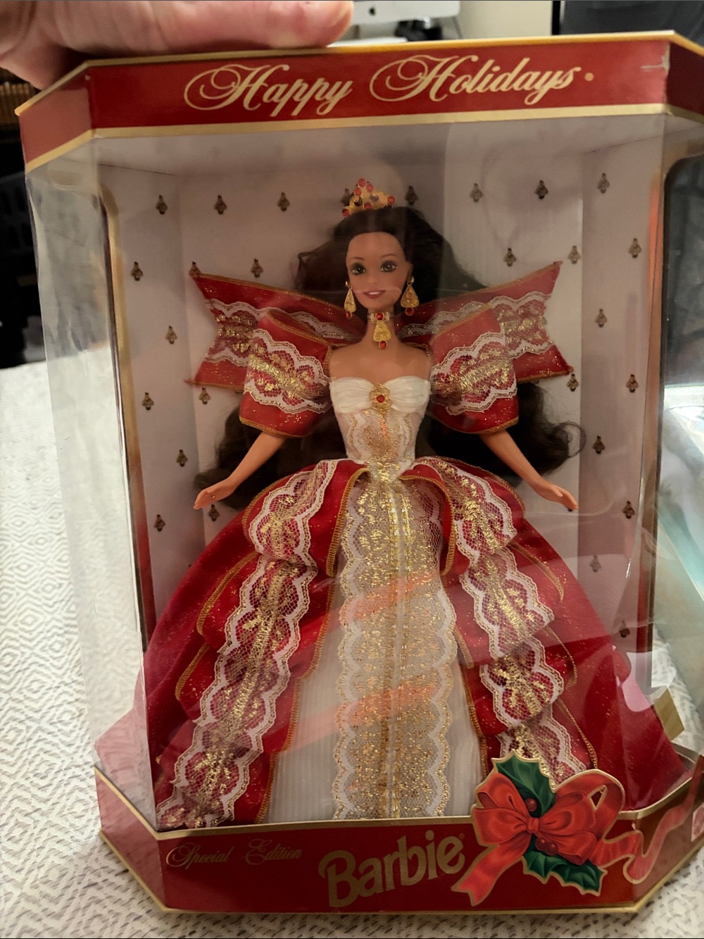 Barbie Happy Holidays Red, White & Gold Collector Doll